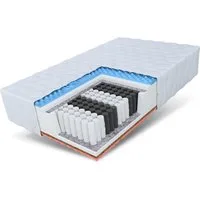 Taschenfederkernmatratze ATTIS MAX 90x200, 140x200, 180x200 cm & weitere Größen, FDM, 27 cm hoch, (komfortable Matratze, Allergiker geeignet), Wendematratze mit zwei unterschiedlich festen Liegeseiten