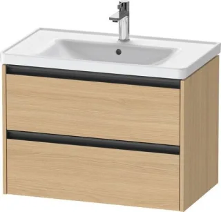 Duravit Ketho.2 Waschtischunterbau wandhängend Natur Eiche Matt 784x455x549 mm - K25283030300000 K25283030300000