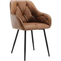Woltu Polsterstuhl (1 St), Esszimmerstuhl ergonomischer aus Kunstleder