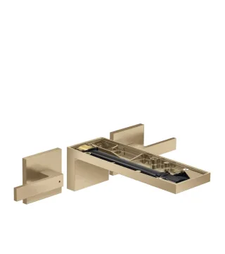 Hansgrohe 3-Loch Waschtischm. Axor MyEdition F-Set Wandmontage o.Platte, brushed bronze, 47082140 47082140