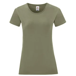 Fruit of the Loom - "Iconic" T-Shirt für Damen (Klassisch Olivgrün)
