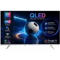 JTC-24 JTCSQ50U39505G QLED-Fernseher (126 cm/50 Zoll, 4K Ultra HD, Smart-TV, Google TV, Dolby Vision, Bluetooth, Triple Tuner, Sprachsteuerung)