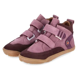 Qnuffs Barfußschuhe KASTANIE - Gr. 27 - Lila - Rauleder
