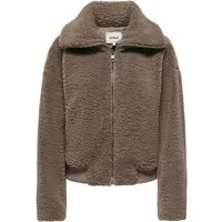ONLY Plüschjacke ONLADELE TEDDY BOMBER JACKET OTW Kunstfaser, Teddyplüsch-Qualität