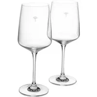 JOOP! Weinglas JOOP! LIVING - SINGLE CORNFLOWER Weißweinglas 2er Set, 2-tlg., Glas