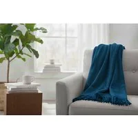 Wohndecke Kuschelige Wohndecke mit Fransen – 150x200 cm, Casa Colori