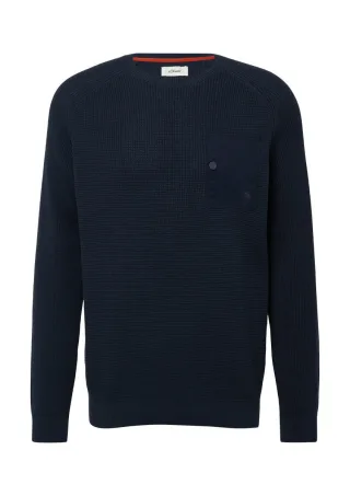 s.Oliver Red Label - Strickpullover blau - Gr. - XL