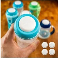moin minis Babyflasche moin minis 4er Set Verschluss-Deckel / Plättchen für NUK-Flaschen