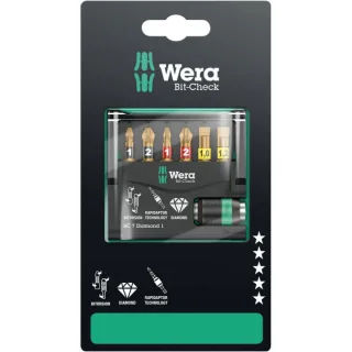 Wera Bit-Check 7 Diamond 1 SB, 7-teilig - 05073419001