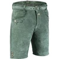 Fuente Leather Wears Lederhose Herren Trachten Lederhose Nubuk kurz mit Gürtel in 5 Farben
