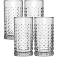 GENTOR Gläser-Set GENTOR 4er Set Longdrinkglas-Set Wasserglas Saftglas Kristallglas, 4-teilige Kristallgläser 460ml