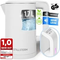 Stillstern Wasserkocher Wasserkocher 1,7L, Schnelles Aufkochen, mit Temperatureinstellung, 1.7 l, 2200 W, 2200W, 12 Std. Warmhaltefunktion, Leise