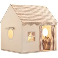 JEOBEST Spielzelt Kinderspielhaus, Kinderzelt 120x105x128cm Großes Spielhaus Prinzessin Zelt mit 2 Fenstern, Kinderspielhaus für Jungen und Mädchen