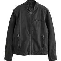 Next Lederimitatjacke Bikerjacke aus Velourskunstleder (1-St)