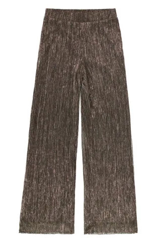 Garcia - Plissierte Hose mit Lurex schwarz - Gr. - M