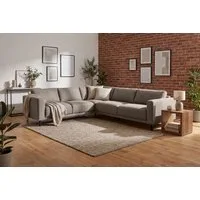 Home affaire Ecksofa Sveeva, L-Form, B.288 cm, schwarze Metallfüße, langlebiger Webstoff, mit Wellenunterfederung, viele Farben