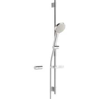 Hansa Hansaactivejet Brausestangen-Set 84370110 970 mm, Handbrause Ø 120 mm, 1-strahlig, hellgrau/chrom