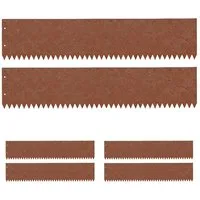 relaxdays Rasenkante Rasenkante Rostoptik, Stück, 6, 6er Pack