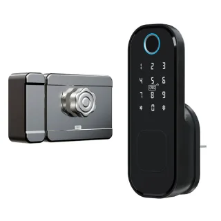 R5 Tuya Smart WiFi Lock Fingerprint APP Password IC Card Key Unlock Electronic Door Lock for Home Safety