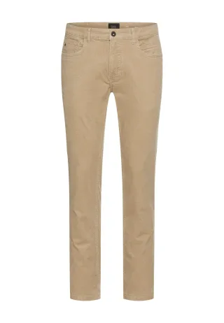 camel active - 5-Pkt Regular Fit Hose aus Baumwollmix beige - Gr. - 30