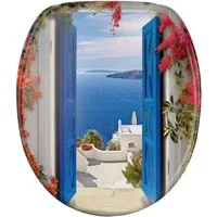 Sanilo WC-Sitz Greece, mit Absenkautomatik, hochwertig & modern, universell, leichte Montage