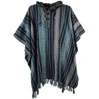 Guru-Shop Strickjacke Poncho Hippie chic, Ethno Poncho, Andenponcho -.. alternative Bekleidung
