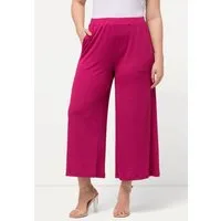 Ulla Popken Funktionshose Culotte Struktur wadenlang gerades Bein
