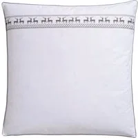 OTTO home Federkopfkissen Forsakar, Kopfkissen 40x80 cm, 80xc80 cm, Füllung: 100% Federn, Bezug: Baumwolle, Seitenschläfer, Bauchschläfer, Rückenschläfer, Kissen mit skandinavischem Stil durch Elch-Aufdruck, Made in Germany