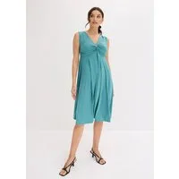 bonprix Shirtkleid ohne Ärmel, mit Smock-Einsatz hinten, aus Polyester und Elasthan