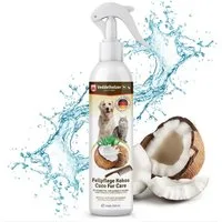 Veddelholzer Fellpflege Kokos Fellpflege Hund & Katze Entfilzungsspray, Hunde Zubehör, 250ml, 250 ml, (MIT KOKOSDUFT, Accessoires, Katzenpflege, Hundebedarf), Welpen, Fell. Zubehör, Hundeparfüm