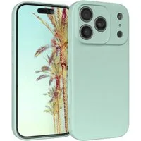 EAZY CASE Handyhülle für Apple iPhone 17 Pro Hülle Silikon 6,3 Zoll, Hülle Silikon kratzfest Smart Slimcover Bumper Case Etui Mint Grün