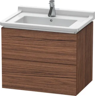 Duravit L-Cube Waschtischunterbau wandhängend Nussbaum dunkel Matt 670x469x558 mm - LC626402121 LC626402121