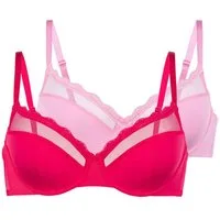 Dorina Bügel-BH Jana (2er Pack) Spitzen-Details