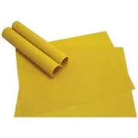 matches21 HOME & HOBBY Platzset Tischsets BORDA 4er Set Gelb als Tischuntersetzer, (4-St), Abwaschbare Platzsets als Tischunterlagen für Ess-Tisch Tisch-Deko