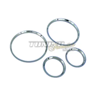 Chrom Chromringe Tacho Ringe Tachochromringe SET für Opel Corsa B