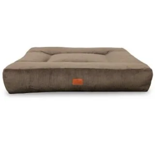 Petliving orthopädisches Hundebett Mara XXL aus Cord 120 x 100 cm braun