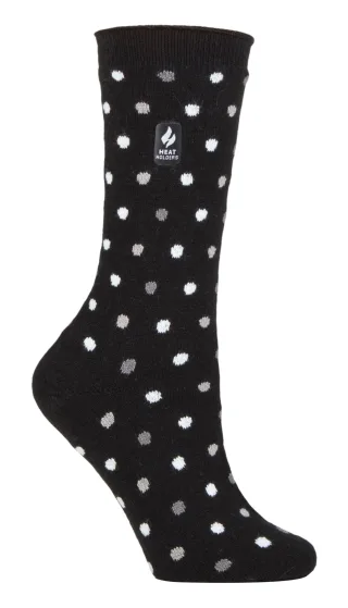 Heat Holders Damen Ultra Lite Thermal Brushed Inner Yarn Design Socken Schwarz/Tonal (Nicosia)
