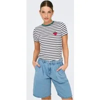 ONLY Kurzarmshirt ONLHEART LIFE S/S TEE JRS NOOS
