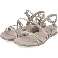 Tamaris Tamaris 1-28103-42-271 Damen Textil & Synthetik beige Sandalette