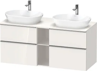 Duravit D-Neo Konsolenwaschtischunterbau wandhängend Weiß Hochglanz 1400x550x664 mm - DE4970B7022000 DE4970B70220000