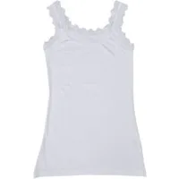 Toker Collection® Achseltop Damen Modal Top mit elastischer Spitze (Packung, 1 Stück) Doppelripp Optik