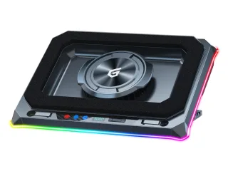 Conceptronic THYIA03B Turbofan Gaming Laptop-Kühlpad mit USB-Hub | thyia03b | RGB - versiegeltem Schaumdesign und