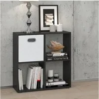 Vicco Raumteiler Tetra, Schwarz, 72 x 72.6 cm, 1-tlg.