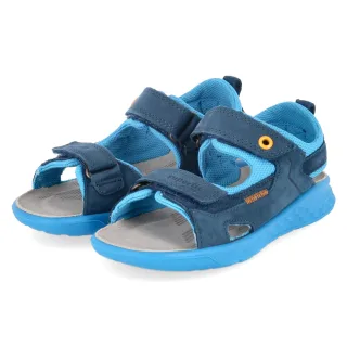 Superfit Sandalen LAGOON MIDI  Blau - Gr. 27 -  Leder und Textil