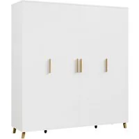 rauch Drehtürenschrank Kleiderschrank Schrank Garderobe SHINJO Breiten 93/140/187 cm (in 3 verschiedenen Ausstattungen BASIC/CLASSIC/PREMIUM) Griffe und Füße aus Massivholz, viel Stauraum MADE IN GERMANY
