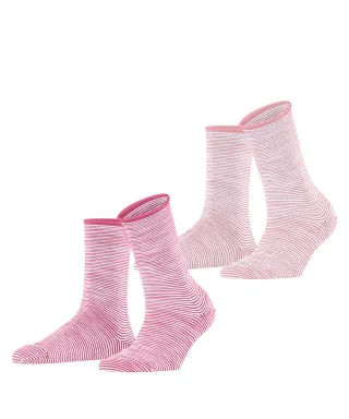 ESPRIT socks & tights - Esprit Allover Stripe 2-Pack Damen sortiment - Gr. - 36.5