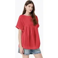 Imily Bela Tunikashirt Damen Babydoll Oberteil (Packung, 1-tlg., 1per-Pack) aus Baumwolle
