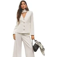 LIPSY Jackenblazer Lipsy Blazer mit V-Ausschnitt und Schaldetail (1-tlg)