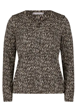 Betty & Co - Blusenshirt black-nature - Gr. - S