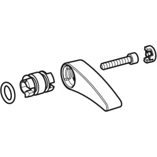 Geberit Mischergriffset HyTronic85/185 242248001